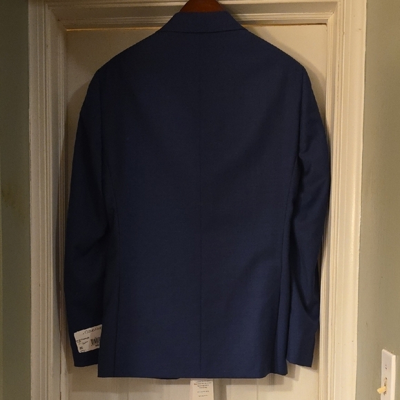 Calvin Klein Malbin Blue Wool Stretch Suit - Picture 6 of 8